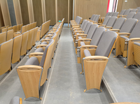 Silla de auditorio moderna para iglesia, sala de estar, sala de conferencias escolar, asientos de teatro al por mayor para sala de conferencias universitaria