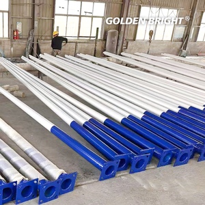Golden Bright GB-Customized 5m 6m 8m 10m 12m <strong>Solar</strong> Street Light Pole Galvanized Steel <strong>Lamp</strong> <strong>Post</strong> for Highway Lighting - Product Image 2