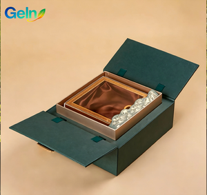 Boîte cadeau rigide à double porte magnétique, vente en gros d'usine, logo personnalisé estampé à chaud en or pour parfum, coffret cadeau d'affaires VIP pour clients - Product Image 2