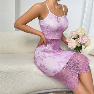 Sfy-y1447 Vestido Sexy de Rejilla con Pedrería, Body de Cristal, Lencería con Joyas - Product Image 2