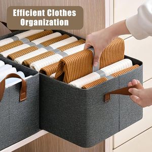 Collapsible Fabric <b>Storage</b> <b>Box</b> Closet Organizer Drawer Basket <b>for</b> Clothes <b>Decorative</b> <b>Storage</b> Bins <b>for</b> Wardrobe Organization - Product Image 2