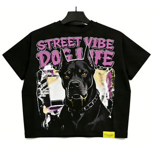 Camiseta Deportiva <span class=keywords><strong>para</strong></span> Hombre, Algodón 280gsm, Estilo <span class=keywords><strong>Oversize</strong></span>, Compresión, <span class=keywords><strong>para</strong></span> Fisicoculturismo y Entrenamiento Deportivo - Product Image 1