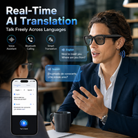 Gafas Inteligentes W620Pro con IA, Cámara HD de 13MP, Grabación de Video por WiFi, Indicaciones de Voz Personalizadas, Traducción para Llamadas, Música y Cancelación de Ruido