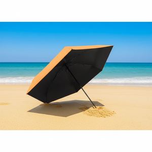 Parapluie portable mini format carte, imprimé UV, avec poches à rabat et 6 baleines, protection solaire 40% vinyle, idéal jours ensoleillés et pluvieux, pour dropshipping - Product Image 4