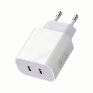 Dual Type C Charger Block 40W PD Charger US/EU Phone Charge Type C+Type C Charger for <b>Smart</b> Phones - Product Image 2