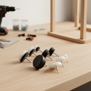 Glissières de meubles en métal modernes réutilisables de haute qualité, à clouer, patins pour appareils électroménagers, repose-pieds pour la maison, le bureau, le salon, la salle de bain - Product Image 2