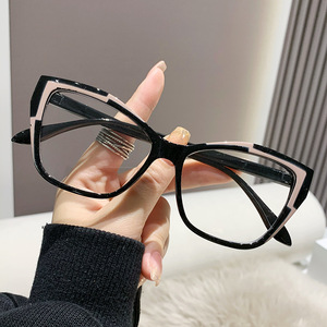 Oeil <span class=keywords><strong>de</strong></span> chat femmes Anti-lumière bleue optique ordinateur lunettes PC cadre photocromique lentilles à la mode lunettes <span class=keywords><strong>de</strong></span> luxe - Product Image 1