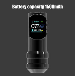 Máquina <span class=keywords><strong>de</strong></span> Tatuaje Rotativa Inalámbrica Profesional con Motor Potente, Pantalla Digital, Batería <span class=keywords><strong>de</strong></span> Litio y Agujas Desechables para Arte Corporal - Product Image 2