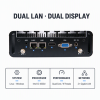 Ordinateur industriel sans ventilateur OEM Intel I5-4200U MiniPC DDR3L MSATA SATA Double GbE LAN 4xUSB RS232 pour l'informatique de pointe IoT