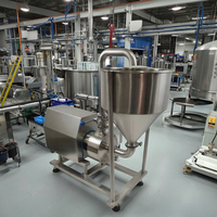 Pompe d'homogénéisation d'émulsion de recirculation de qualité alimentaire en acier inoxydable à trémie 50L pour moteur de composants de produits chimiques de shampooing dispersant