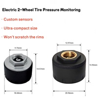 Sensor TPMS eksternal Bluetooth 5.0, TPMS Digital dengan aplikasi Android IOS untuk Monitor tekanan ban sepeda motor