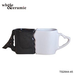 Creativo di Ceramica 3d Tazza Coppie Regalo per il Giorno di san valentino Gli Amanti di Colore Solido a Forma di Cuore Tazza di <span class=keywords><strong>Caffè</strong></span> <span class=keywords><strong>Coppia</strong></span> Set Tazza - Product Image 4