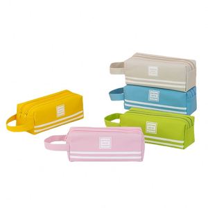 Big Capacity Pencil Case Multicolored Pencil <b>Bag</b> Portable Two Pockets Custom Printing for Kids Student <b>School</b> Office Supplies - Product Image 4
