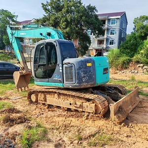 Kohdlo SK135SR-2 सेकेंडहैंड हाइड्रोलिक क्रॉलर पृथ्वी-चलती डिगर्स स्कि135 ने फ्लैट बाल्टी के साथ पूर्व-स्वामित्व वाली मशीन का उपयोग किया - Product Image 2