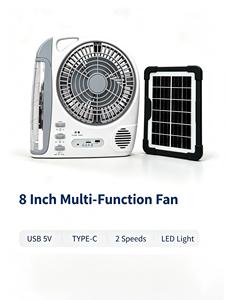 Wholesale Corrugated Box <b>Solar</b> Exhaust Fan With <b>Solar</b> <b>Panel</b> English <b>Solar</b> <b>Usb</b> Rechageable Fan With Light - Product Image 1