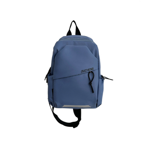 Sac de poitrine à fermeture éclair en nylon avec logo personnalisé - Sac à bandoulière pour un usage décontracté unisexe, étudiant, sport, petit sac à dos - Product Image 1