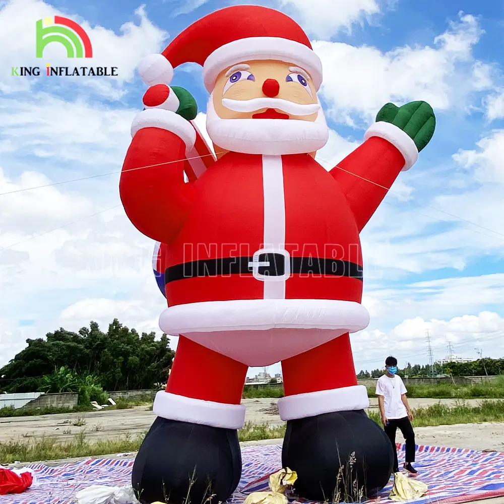 Giant Inflatable Santa Claus 26ft 33ft Model Xmas Party Outdoor Yard Lawn Christmas Decoration