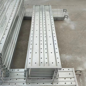 Galvanized Steel Planking with Hook <strong>Lock</strong> Metal Scaffold Planks for Aluminium <strong>Scaffolding</strong> Ladder &amp; <strong>Scaffolding</strong> Parts - Product Image 2