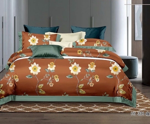 Chắp Vá Ai Cập <span class=keywords><strong>Cotton</strong></span> 80*80S 400TC In Ấn Bộ Giường USA Thị Trường Quilt Cover <span class=keywords><strong>Set</strong></span> - Product Image 6