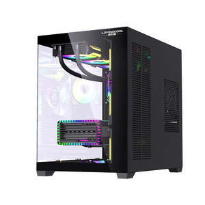 Lovingcool מותאם אישית לוגו PC ארון cpu ארון שולחן עבודה משולב תצוגה שלדת אמצע מגדל atx itx משחק מחשב - Product Image 3