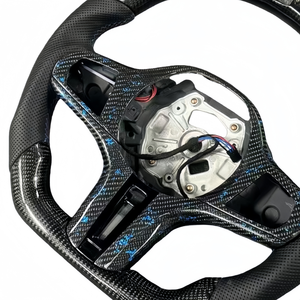 LED-Lenkrad passend für BMW G20 G87 <span class=keywords><strong>M2</strong></span> G22 G26 G30 G80 M3 G32 G82 M4 F90 M5 M8 Upgrade Echtcarbon-Lenkrad - Product Image 6