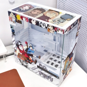 Flcl tùy chỉnh PC Trường hợp với đầy đủ bên Tempered Glass Vertical chơi game tháp máy tính & side cửa sổ lưu trữ thiết kế mẫu - Product Image 2