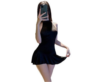 Sexy ropa de dormir con cuello colgante sin espalda para mujer, puro deseo de seducir, vestido sofisticado y divertido - Product Image 6
