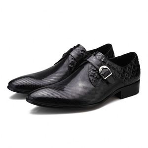 Nouvelles Chaussures en Cuir Semi-Ouvertes pour Hommes, Style Tendance avec Fermeture Auto-agrippante, Respirantes, Toutes Saisons, Bout Pointu, Confort Optimal - Product Image 3