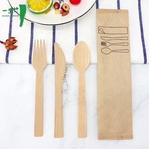 Cubiertos Desechables de Bambú Premium Ecológicos de Lujo para Fiestas, Escuelas, Biodegradables, Compostables, Clásicos y Tradicionales para Cocinas - Product Image 1