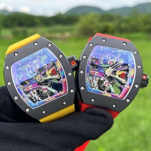 Ultra-light Carbon Fiber Dial Green Lizard Pattern Tourbillon Manual Winding Movement 48-hour Power Reserve Mechanical <b>Watch</b> - Product Image 2