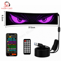 Écran LED flexible programmable pour voiture avec yeux de démon, affichage numérique et animation de texte DIY pour voitures et camions, utilisation extérieure