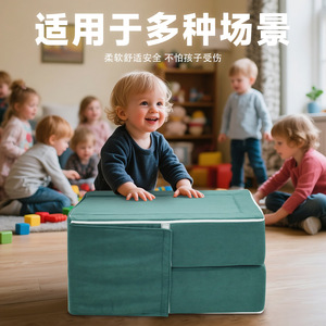 Matelas pliant pour enfants 1,0 m vert, 100 mm d'épaisseur, en mousse, pour literie enfant - Product Image 3