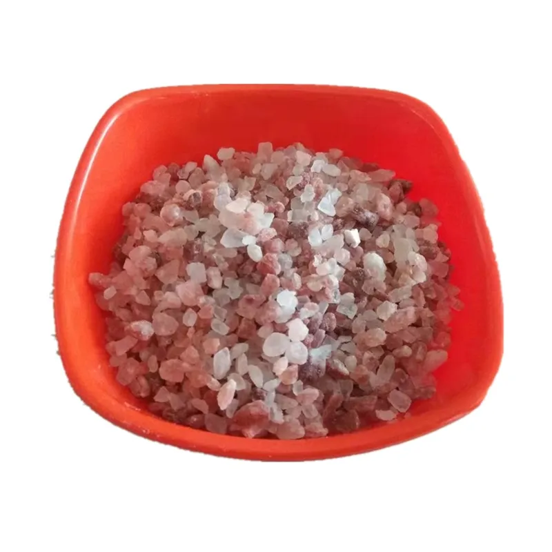 1-3mm 2-5mm di colore bianco e rosa sale Dell'himalaya da terra granulare per il sale