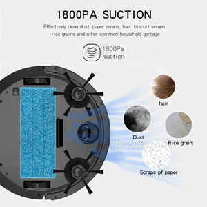 Macchina per la pulizia del panno di lavaggio a secco e umido del serbatoio di acqua 3000mAh 400 mL del <span class=keywords><strong>Robot</strong></span> di lavaggio del <span class=keywords><strong>Robot</strong></span> per il pavimento nessun vuoto - Product Image 5