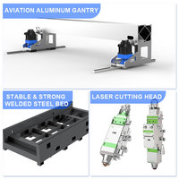 Machine de découpe laser métallique, approvisionnement direct usine, pour découpe de tôles d'acier écologiques et d'orichalcum, industrielle, automatique 4015 Cpycut