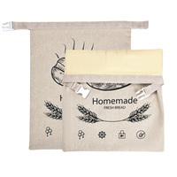 Sac de conservation du lait maternel en lin réutilisable et biodégradable, ensemble de cuisine, utilisation en voyage, qualité alimentaire, double couche de cire d'abeille, 34x45cm