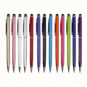 Bolígrafo de metal delgado de marca personalizada con logotipo personalizado, tinta negra/azul, punta de 0,7/1,0mm para regalos promocionales - Product Image 2