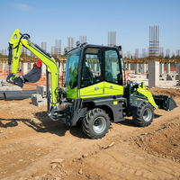 Pengiriman Cepat Loader Diesel Euro 5 2.8Ton 3ton CE EPA Wheel Telescopic Boom Loader Multi Fungsi Loader Backhoe untuk Dijual