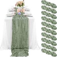 Chemin de table en gaze tricotée sur mesure pour les fêtes, les mariages et les décorations d'hôtel - Housse de table de luxe durable et lavable
