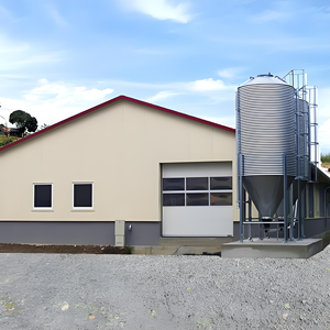 Structure de portique résistante à la corrosion pour bâtiment avicole - Système de litière profonde avec abreuvoirs à tétine et ventilateurs d'extraction - Product Image 4