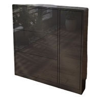 Armoire à chaussures en bois simple et minimaliste de haute qualité avec seau basculant prix de gros pour la maison et le salon scolaire