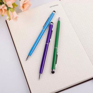 Stylo à bille en métal élégant avec logo personnalisé et stylet tactile pour l'assurance, l'automobile et l'éducation - Product Image 4