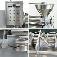 Presse à huile à vis en acier inoxydable de 600 à 700 kg/h pour l'extraction d'huile de soja, de noix de coco et d'arachide, utilisée dans les usines