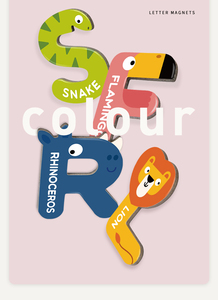 Pegatinas magnéticas para refrigerador de animales para niños, letras y palabras en inglés tempranas, juguetes magnéticos - Product Image 4