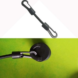 Cuerda elástica de goma con gancho, 7 mm, 15 cm, recta, minimalista, equipo de camping, accesorios para exteriores, portátil, para todas las estaciones - Product Image 2