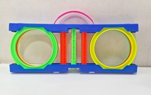 Jeu de lancer d'anneaux en plastique coloré pour enfants, idéal pour les fêtes en famille, à l'intérieur comme à l'extérieur - Product Image 4