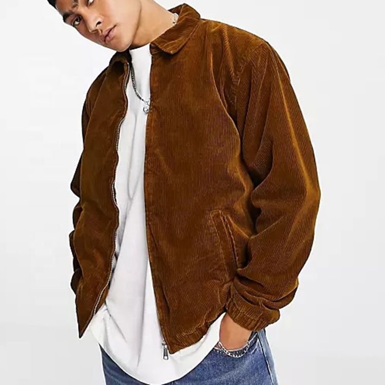 Cotton Washed Zip-up Custom Jacket
