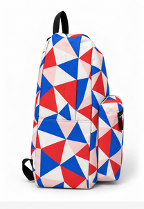 Sac à dos en polyester à motif imprimé personnalisé, taille moyenne, fermeture éclair tendance, poignée d'épaule, faible MOQ, idéal pour le sport, l'école et la vie quotidienne - Product Image 6