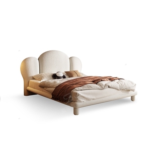 Juego de Dormitorio Rosa de Ensueño para Niñas, Cama Doble de Madera de Lujo con Cabecera en Forma de Corazón, Cama Tapizada para Hoteles, Villas, Apartamentos y Almacenes - Product Image 5
