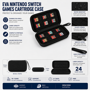 Estuche Rígido Personalizado de EVA para Tarjetas de Juego de Switch, Estuche de Viaje para Guardar Cartuchos de Juegos de Switch OLED - Product Image 2